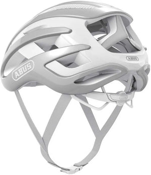 Abus fietshelm airbreaker pure grey l - 59-61 cm - grijs - geschikt voor gebruik op racefietsen - gravelbikes - 230 g