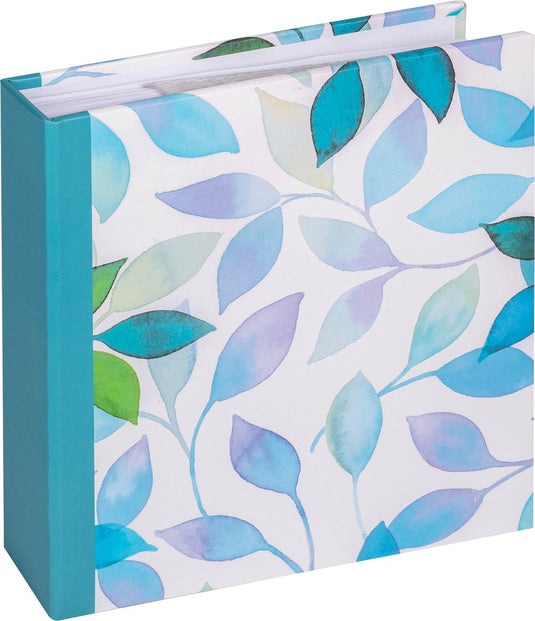 Walther me-363-l season - memo insteekalbum - formaat 22 x 22 cm - witte pagina's - 200 foto's 10x15 cm - blauw