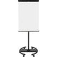 Mobiele flipchart bi-office convertible zwart aluminium