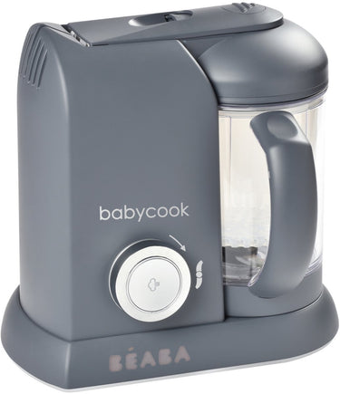Béaba babycook solo® - 4-in-1 stoomkoker blender - babyvoeding bereider - 1100 ml kom - foodprocessor - donkergrijs