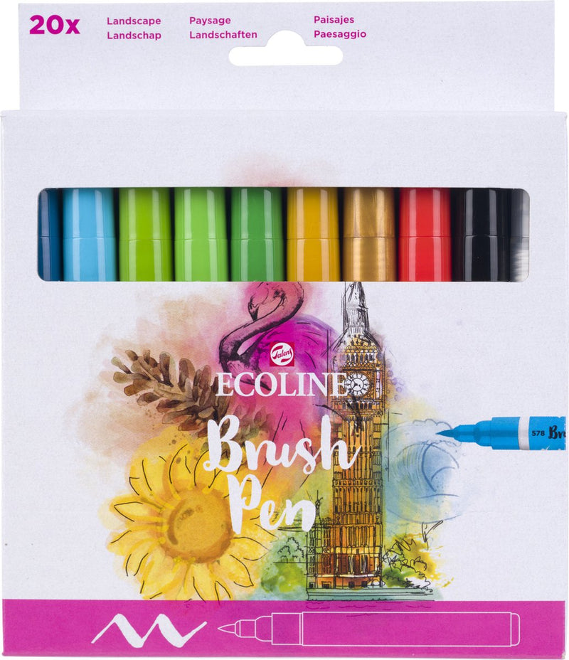 Chargez l'image dans la visionneuse de la galerie, Ecoline brush pen set landschappen | 20 colours
