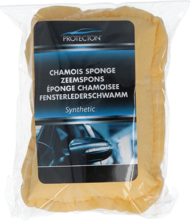 Protecton zeemspons – hoog absorberend vermogen – streeploos afnemen van natte autoruiten – ook voor lakwerk – handzaam formaat - 12x8x4cm