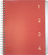 Kangaro 4-in-1 blok â€“ a5 - lijn - 200 pagina's - 60 grams rood - 4 stuks