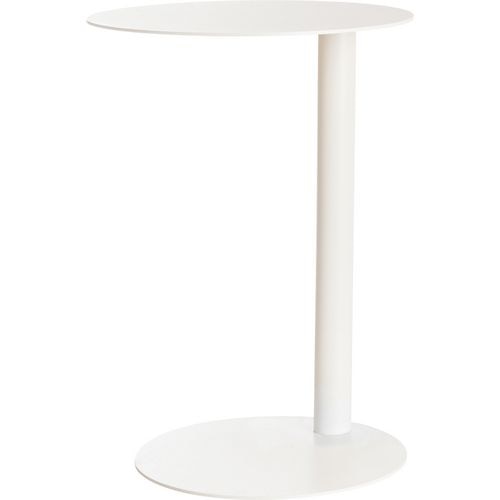 Bijzet tafel paperflow staal wit