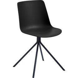 Bezoekersstoel paperflow plastic zwart