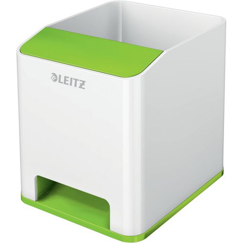 Pennenbakje leitz polystyreen wit, groen