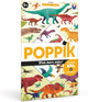 Poppik educatieve stickerposter - dinosaurussen - 32 herbruikbare stickers