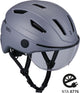 Bbb cycling move faceshield transparant e-bike helm - speed pedelec helm - elektrische fiets - snorfiets - mat grijs - maat l - bhe-57