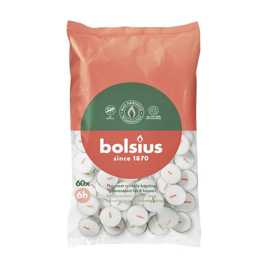 Bolsius theelichten branduur 6 60 stuks