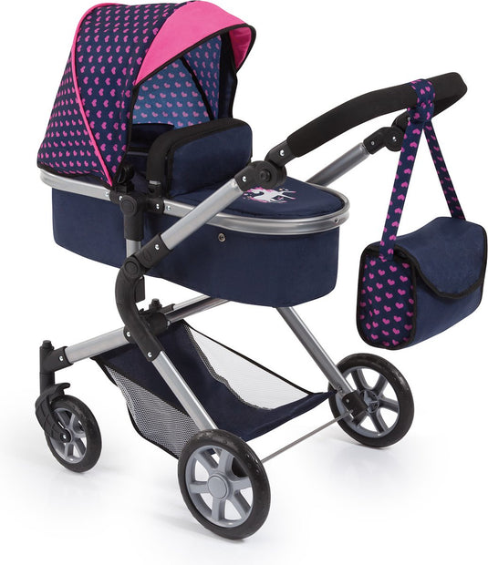 Bayer design - poppenwagen city neo - blauw en roze