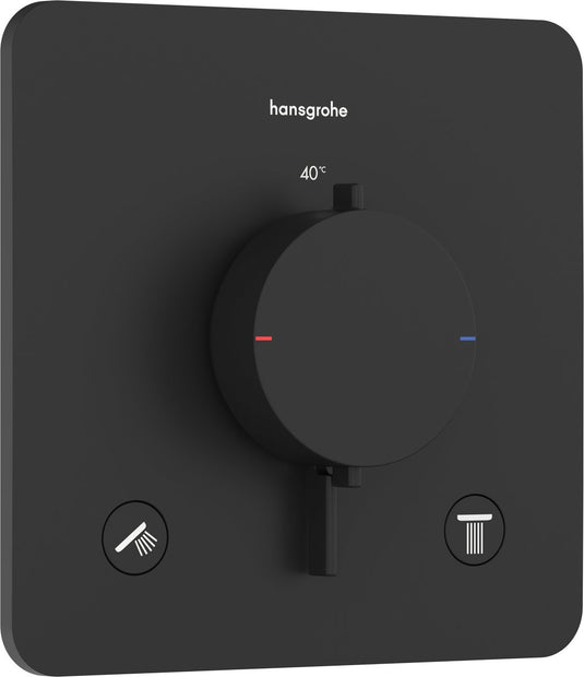 Hansgrohe ecostat comfort q - inbouwthermostaat - ecostat thermostaat - mat zwart