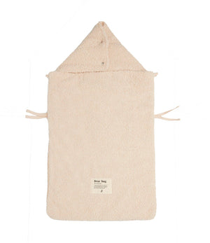 Jollein - voetenzak voor autstoel kinderwagen (boucle - naturel) - polyester - footmuff maxi cosi, kinderwagen of autostoel - 42x82cm