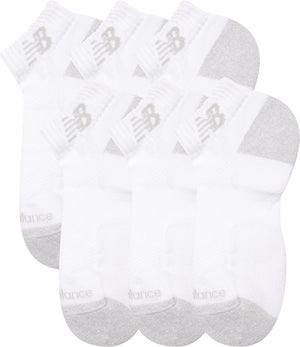 New balance active low cut socks 6 pack unisex sportsokken - white