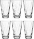 Leonardo twist longdrinkglas 300ml transparant - set 6