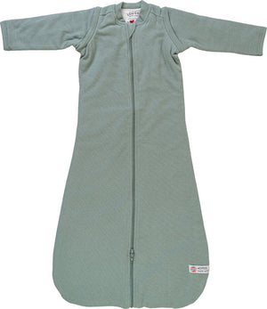 Lodger hopper - baby slaapzak winter met afritsbare mouwen - 80cm - 3.3 tog - autostoel - groen - winterslaapzak