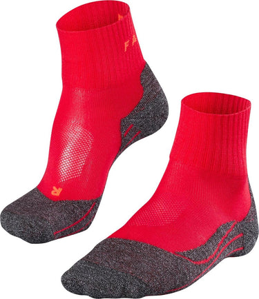 Falke tk2 cool short anti-blaar dik lyocell functioneel materiaal wandelsokken dames rood - maat 37-38