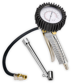 Einhell professionele bandenspanningsmeter bandenvulpomp - werkdruk: 0-8 bar - slanglengte: 44 cm - incl. ontluchtingsventiel, ventielplug, professionele bandenspanningsadapter