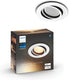 Philips hue milliskin inbouwspot - warm tot koelwit licht - 1-pack - wit - rond
