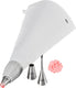 Gefu decore spuitzak set – 5-delig – inclusief 3 rvs spuitmondjes – voor taarten, cupcakes en gebak