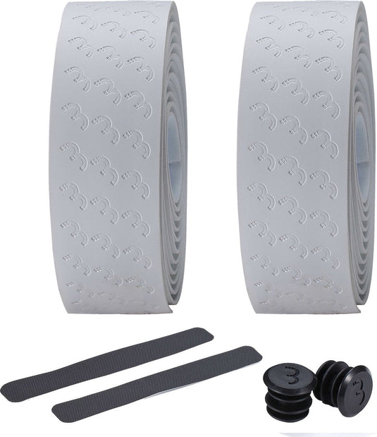 Bbb cycling stuurlint racefiets - beste grip en schokabsorptie - lengte: 200cm - dikte: 2.5mm - inclusief stuurdoppen - wit - ultraribbon gel stuurtape bht-15g