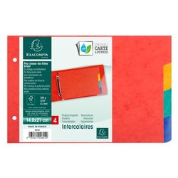Tabbladen exacompta 804e 121 x 148 mm kleurenassortiment