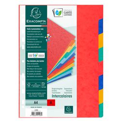 Tabbladen exacompta 1408e a4 kleurenassortiment