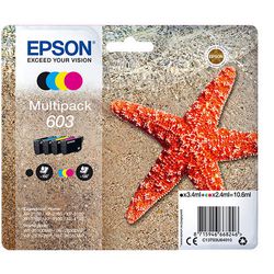 Inktcartridge epson 603 zwart, cyaan, magenta, geel