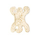 Kikkerland decoratie schaal luipaard wit 13cm