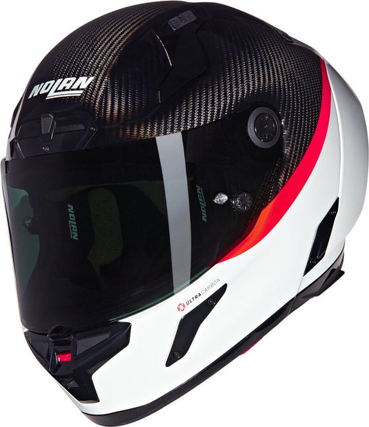 Nolan x-804 rs d.o.c. 346 carbon wit glossy integraalhelm - maat m - helm