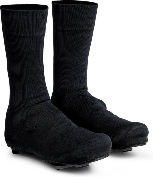 Gripgrab - flandrien knitted waterproof wielren overschoenen waterdichte gebreide race fiets overschoenen - unisex - zwart - maat m (39-41)