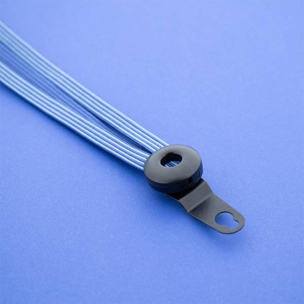 Load image into Gallery viewer, Qibbel widek snelbinder venture 24 zwarte beugels blauw wit
