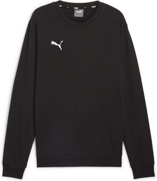 Puma teamgoal casuals crew neck sweat heren sporttrui - black- white