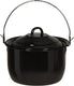 Ambiance emaille pan met deksel voor bbq ø 20 cm 3,3 liter zwart