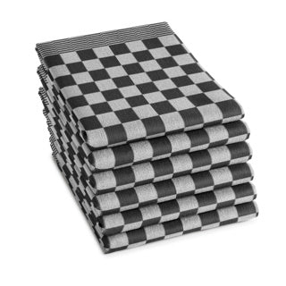 Ddddd theedoek barbeq 65 x 65 black | 6 stuks