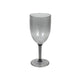 Glas wijn kunststof transparant grijs ø8x19,6cm | 6 stuks