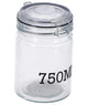 Voorraadpot glas 750 ml | 4 stuks