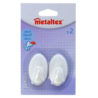 Load image into Gallery viewer, Metaltex plakhaken 2 stuks jumbo | 10 stuks
