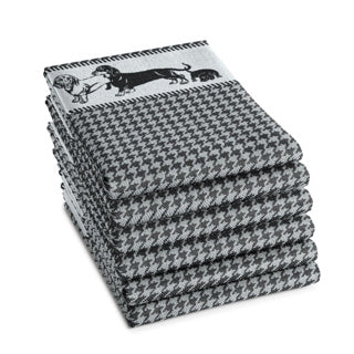 Chargez l'image dans la visionneuse de la galerie, Ddddd theedoek saar 60x65 black | 6 stuks
