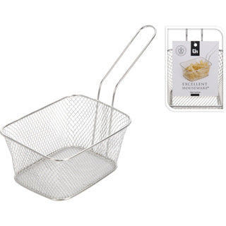 Excellent houseware mand friet rvs met greep | 6 stuks