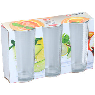 Chargez l'image dans la visionneuse de la galerie, Alpina drinkglas 270ml ø6,5x13,5cm set a 3 stuks

