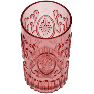 No brand tumbler acrylic pink 8.2x8.2x15.2cm | 2 stuks