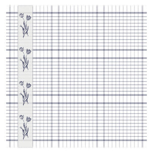 Ddddd theedoek lisse 60x65 blue | 6 stuks