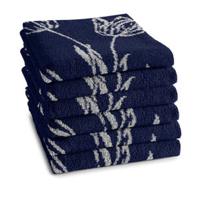 Ddddd keukendoek lisse 50x55 blue | 6 stuks