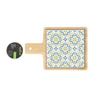 Serveerplank bamboo keramiek | 4 stuks