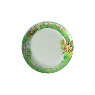 Wiebe van der zee bord 18 cm geit varken wiebe | 6 stuks