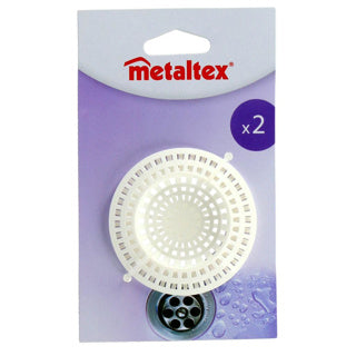 Metaltex gootsteenfilter wit 2 stuks | 6 stuks