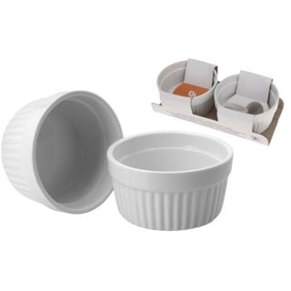 Load image into Gallery viewer, Ovenschaaltjes wit porselein 2 stuks 200 ml | 4 stuks
