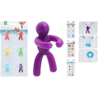 Glasmarkers pvc en siliconen 3 assorti | 24 stuks