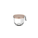 Glas maatbeker 1l met deksel chalk | 4 stuks
