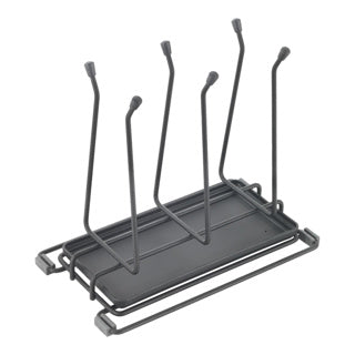 Metaltex - afdruiprek bottle up - voor flessen - babyflesjes - sodastream flessen - thermosflessen - sterke coating - met uitlekbak - afmetingen 25 x 14 x 22 cm